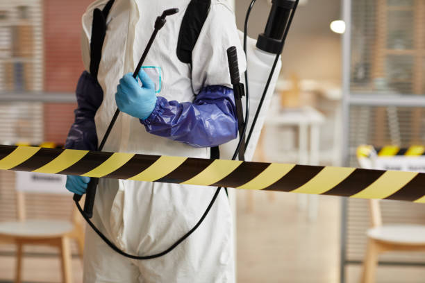 Professional Biohazard Cleanup technician working in Lyndhurst, VA